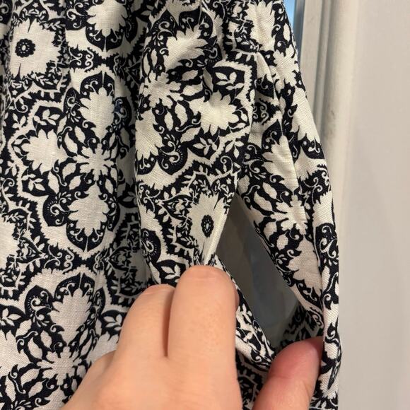 BODEN NWT French Navy Bloomsbury Mono black and white maxi skirt, size 16/18 - Picture 5 of 10